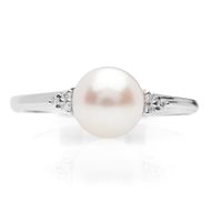 Anello Promesse Donna in Oro Perla 0.02 Ct APF14 - APF14